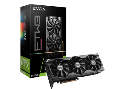 NVIDIA EVGA GeForce RTX 3060 Ti FTW3 GAMING Graphics Card (08G-P5-3667-KB/KR) Black