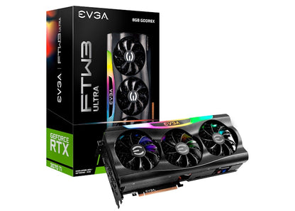 NVIDIA EVGA GeForce RTX 3070 Ti FTW3 ULTRA GAMING 8G LHR Graphics Card (08G-P5-3797-KH)