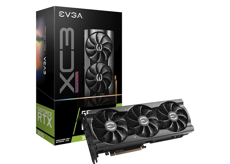 NVIDIA EVGA GeForce RTX 3070 XC3 ULTRA GAMING 8G LHR Graphics Card (08G-P5-3755-KH)