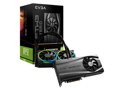 NVIDIA EVGA GeForce RTX 3080 FTW3 ULTRA HYBRID GAMING 10G LHR Graphics Card 10G-P5-3898-KL / 10G-P5-3898-KR