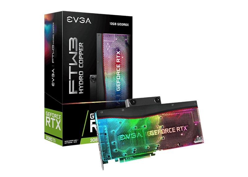 NVIDIA EVGA GeForce RTX 3080 Ti FTW3 HYBRID COPPER 12G Graphics Card (12G-P5-3969-KR)