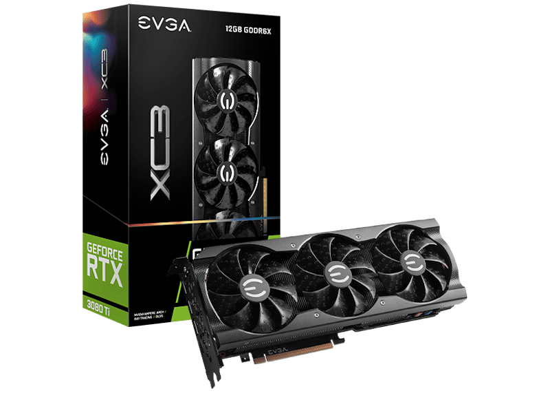NVIDIA EVGA GeForce RTX 3080 Ti XC3 GAMING 12G Graphics Card (12G-P5-3953-KR)