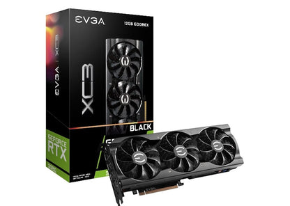 NVIDIA EVGA GeForce RTX 3080 XC3 BLACK GAMING 12G Graphics Card 12G-P5-4861-KL