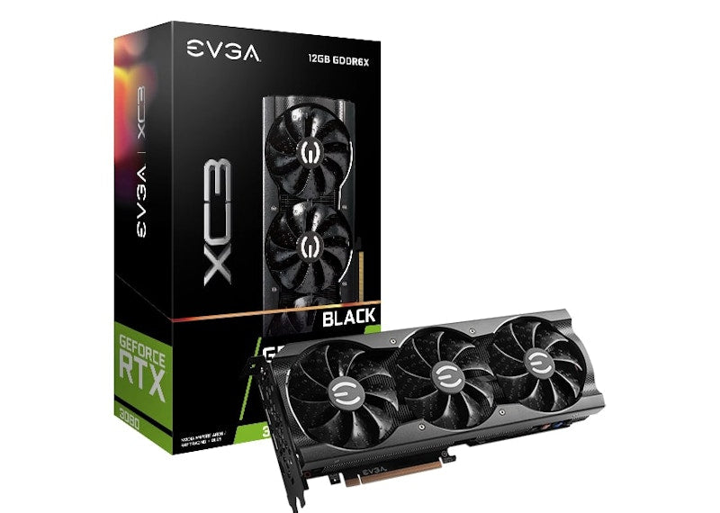 NVIDIA EVGA GeForce RTX 3080 XC3 BLACK GAMING 12G Graphics Card 12G-P5-4861-KL