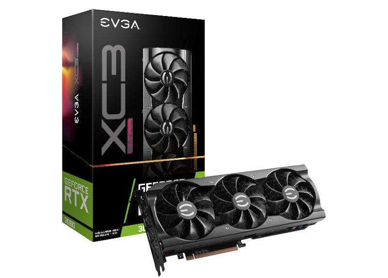 NVIDIA EVGA GeForce RTX 3080 XC3 ULTRA GAMING 10G LHR Graphics Card (10G-P5-3885-KL/KH)
