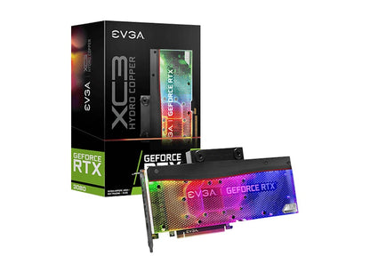 NVIDIA EVGA GeForce RTX 3080 XC3 ULTRA HYDRO COPPER GAMING 10G Graphics Card (10G-P5-3889-KR)