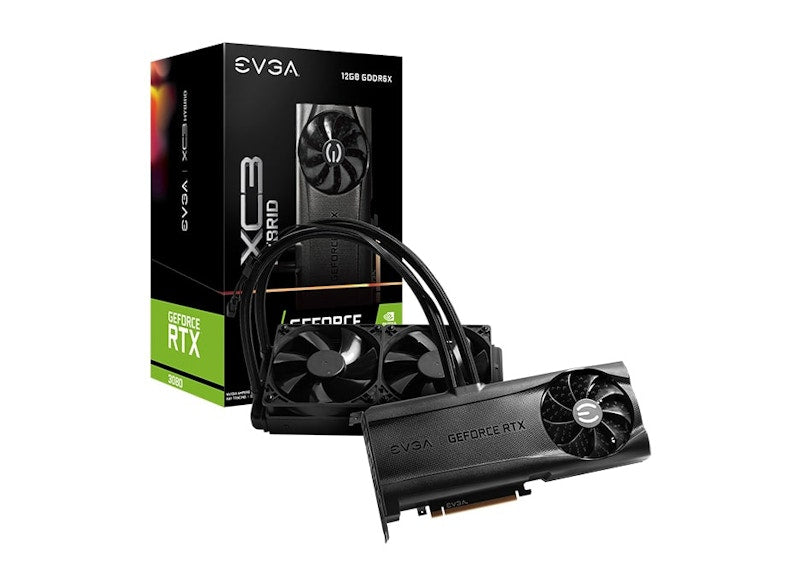 NVIDIA EVGA GeForce RTX 3080 XC3 Ultra Hybrid Gaming 12G Graphics Card 12G-P5-4868-KL