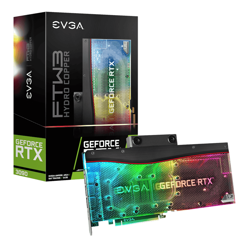 NVIDIA EVGA GeForce RTX 3090 FTW3 ULTRA HYDRO COPPER GAMING, Graphic Card (24G-P5-3989-KR)