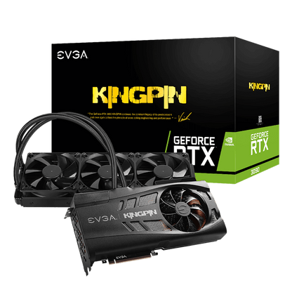 NVIDIA EVGA GeForce RTX 3090 KINGPIN HYBRID GAMING with HYBRID Cooler OLED Display Metal Backplate Graphic Card (24G-P5-3998-KR) Black