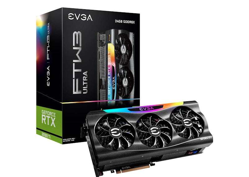 NVIDIA EVGA GeForce RTX 3090 Ti FTW3 ULTRA GAMING 24G Graphics Card 24G-P5-4985-KR