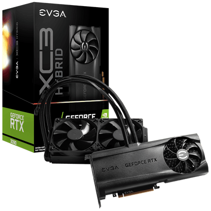 NVIDIA EVGA GeForce RTX 3090 XC3 ULTRA HYBRID Water Cooling Metal Backplate Graphic Card (24G-P5-3978-KR)