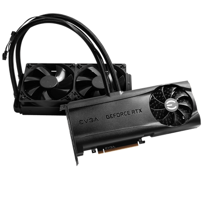 NVIDIA EVGA GeForce RTX 3090 XC3 ULTRA HYBRID Water Cooling Metal Backplate Graphic Card (24G-P5-3978-KR)