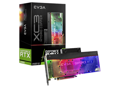 NVIDIA EVGA GeForce RTX 3090 XC3 ULTRA HYDRO COPPER GAMING 24G Graphics Card (24G-P5-3979-KR)
