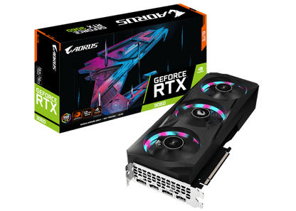 NVIDIA GIGABYTE AORUS GeForce RTX 3060 ELITE 12G Graphics Card (GV-N3060AORUS E-12GD)