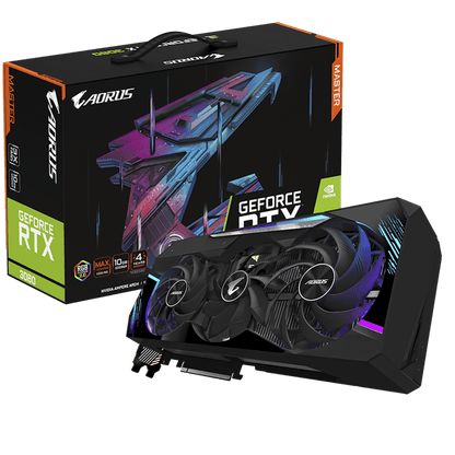 NVIDIA GIGABYTE AORUS GeForce RTX 3080 MASTER OC 10G (rev. 3.0) LHR Graphics Card (GV-N3080AORUS M-10GD Rev3)