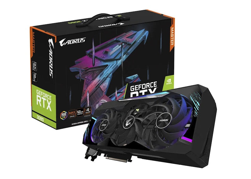 NVIDIA GIGABYTE AORUS GeForce RTX 3080 MASTER 12G Graphics Card (GV-N3080AORUS M-12GD)