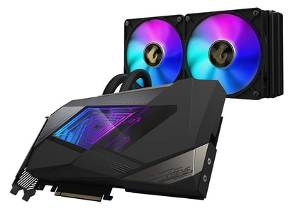 NVIDIA GIGABYTE AORUS GeForce RTX 3080 XTREME WATERFORCE 10G Rev 2.3 LHR Graphics Card (GV-N3080AORUSX W-10GD)