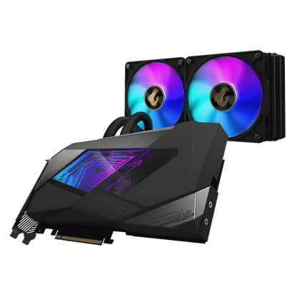 NVIDIA GIGABYTE AORUS GeForce RTX 3080 XTREME WATERFORCE 10G (rev. 2.0) LHR Graphics Card (GV-N3080AORUSX W-10GD Rev2)