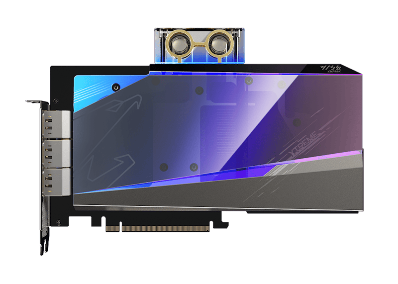 NVIDIA GIGABYTE AORUS GeForce RTX 3080 XTREME WATERFORCE WB 10G Graphics Card (GV-N3080AORUSX WB-10GD)