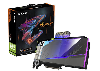 NVIDIA GIGABYTE AORUS GeForce RTX 3080 XTREME WATERFORCE WB 12G Graphics Card (GV-N3080AORUSX WB-12GD)