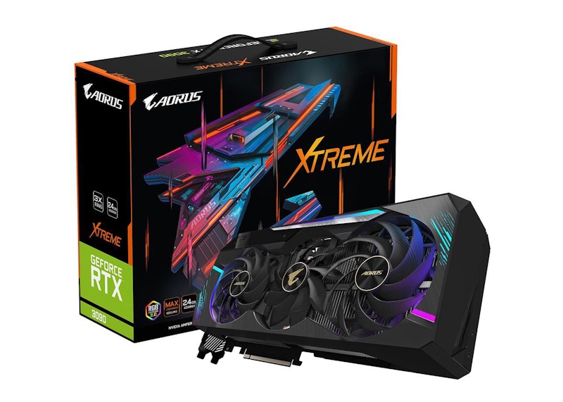 NVIDIA GIGABYTE AORUS GeForce RTX 3090 XTREME 24G Graphics Card (GV-N3090AORUS X-24GD)