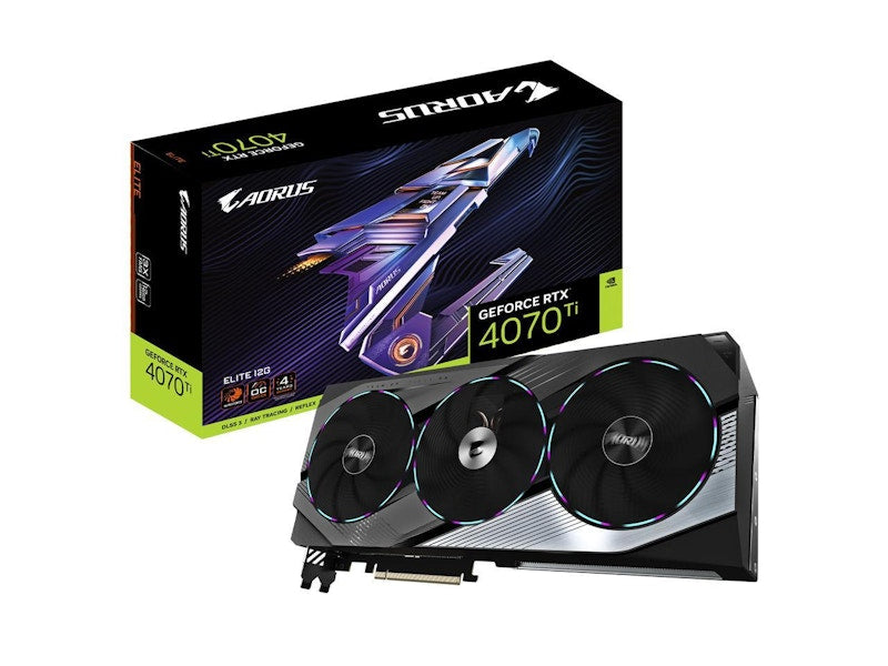 NVIDIA GIGABYTE AORUS GeForce RTX 4070 Ti ELITE 12G Graphics Card GV-N407TAORUS E-12GD