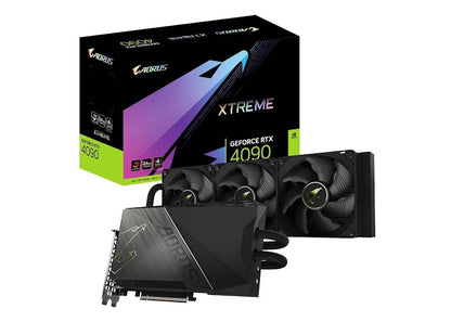 NVIDIA GIGABYTE AORUS GeForce RTX 4090 XTREME WATERFORCE 24G Graphics Card GV-N4090AORUSX W-24GD