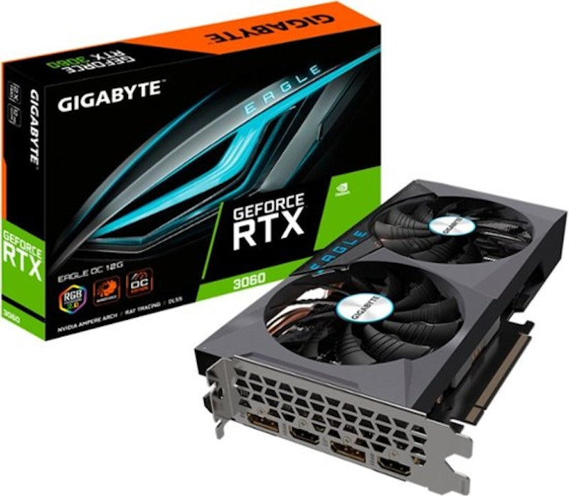 NVIDIA GIGABYTE Eagle GeForce RTX 3060 12G OC LHR (GV-N3060EAGLE OC-12GD REV2.0)