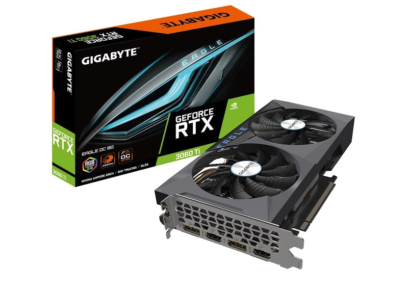 NVIDIA GIGABYTE GeForce RTX 3060 Ti EAGLE 8G OC LHR (rev. 2.0) Graphics Card (GV-N306TEAGLE OC-8GD Rev2.0)