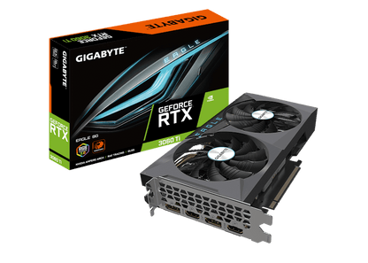 NVIDIA GIGABYTE GeForce RTX 3060 Ti Eagle 8G Rev 2.0 LHR Graphics Card (GV-N306TEAGLE-8GD)