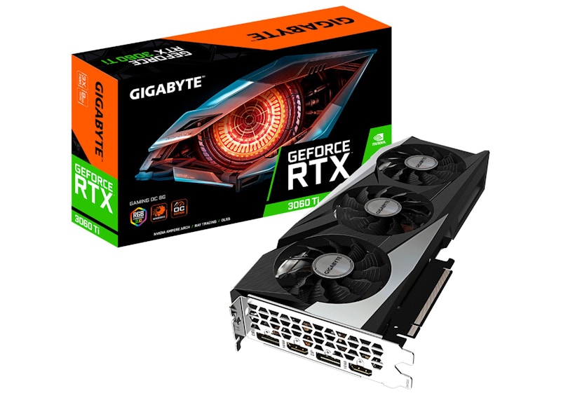NVIDIA GIGABYTE GeForce RTX 3060 Ti GAMING OC Graphics Card (GV-N306TGAMING OC-8GD) Black