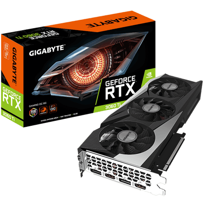 NVIDIA GIGABYTE GeForce RTX 3060 Ti GAMING (rev. 2.0) 8G OC LHR Graphics Card (GV-N306TGAMING OC-8GD Rev2)