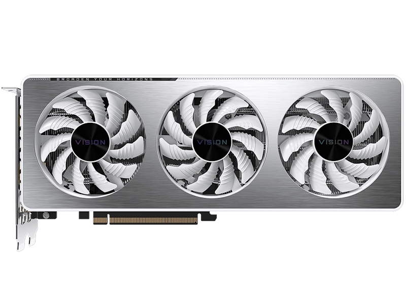 NVIDIA GIGABYTE GeForce RTX 3060 VISION OC 12G Graphics Card (GV-N3060VISION OC-12GD) White