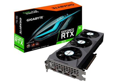 NVIDIA GIGABYTE GeForce RTX 3070 EAGLE 8GB OC (rev. 2.0) Graphics Card (GV-N3070EAGLE OC-8GD Rev2.0)