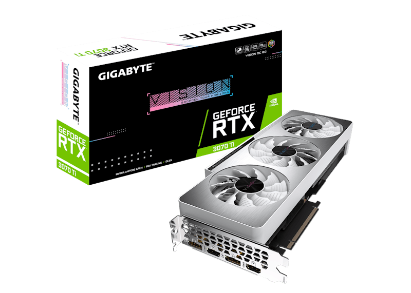 NVIDIA GIGABYTE GeForce RTX 3070 Ti VISION 8G OC (GV-N307TVISION OC-8GD)