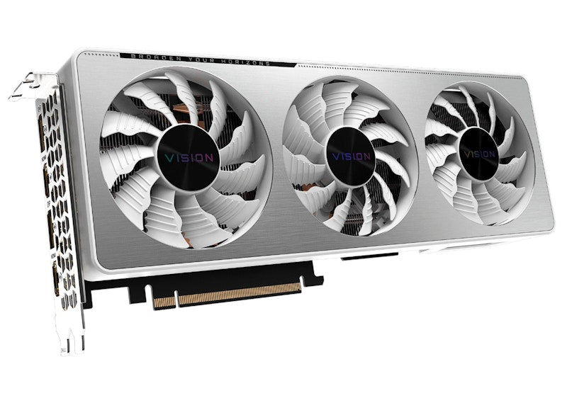 NVIDIA GIGABYTE GeForce RTX 3070 VISION OC Graphics Card (GV-N3070VISION OC-8GD) White