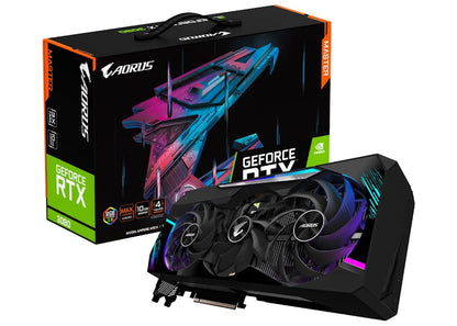 NVIDIA GIGABYTE GeForce RTX 3080 AORUS MASTER 10G Graphics Card (GV-N3080AORUS M-10GD)