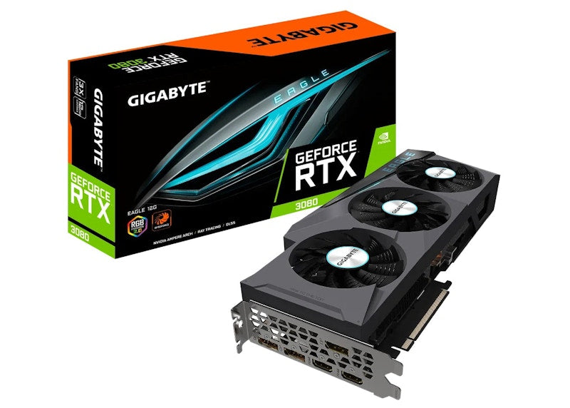 NVIDIA GIGABYTE GeForce RTX 3080 EAGLE 12G Graphics Card (GV-N3080EAGLE-12GD)
