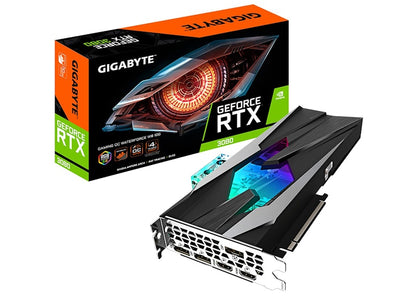 NVIDIA GIGABYTE GeForce RTX 3080 GAMING WaterForce 10G OC LHR Graphics Card (GV-N3080GAMINGOC WB-10GD REV2.0)