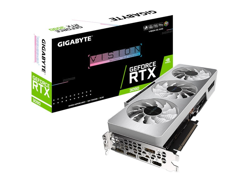 NVIDIA GIGABYTE GeForce RTX 3090 VISION OC 24G Graphics Card (GV-N3090VISION OC-24GD)