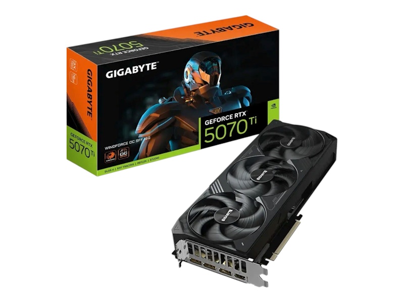 NVIDIA GIGABYTE GeForce RTX 5070 Ti WINDFORCE OC SFF 16G GV-N507TWF3OC-16GD
