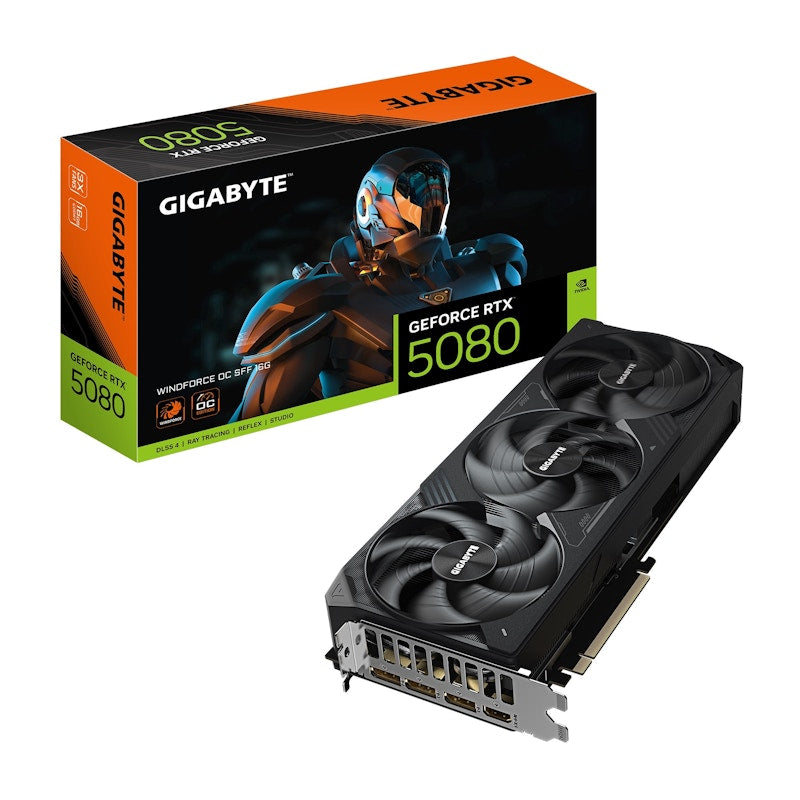 NVIDIA GIGABYTE GeForce RTX 5080 WINDFORCE OC SFF 16G GV-N5080WF3OC-16GD