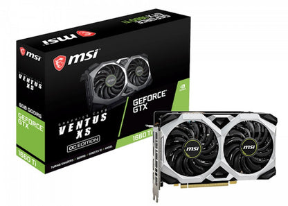 NVIDIA MSI GTX 1660 Ti Ventus XS 6G OC Graphics Card (GTX 1660 VENTUS XS 6G OC)