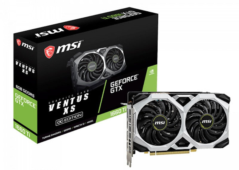 NVIDIA MSI GTX 1660 Ti Ventus XS 6G OC Graphics Card (GTX 1660 VENTUS XS 6G OC)