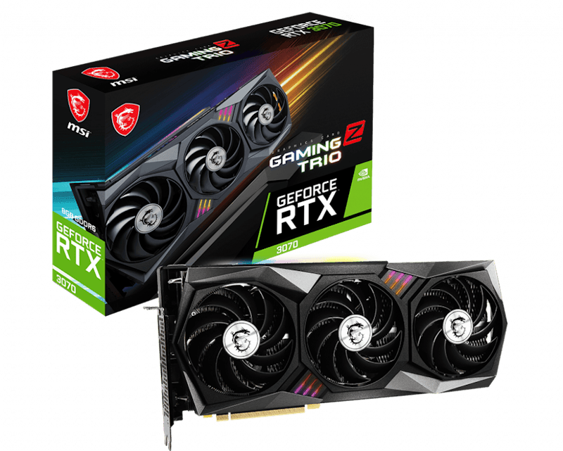 NVIDIA MSI GeForce RTX 3070 GAMING Z TRIO 14G Graphics Card