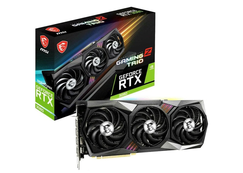 NVIDIA MSI GeForce RTX 3080 GAMING Z TRIO 10GB Graphics Card (RTX3080GAMINGZT)