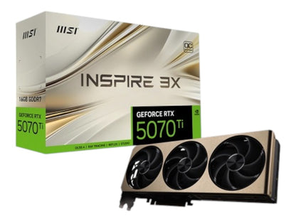 NVIDIA MSI GeForce RTX 5070 Ti INSPIRE 3X OC Plus 16G G507T-16I3CP