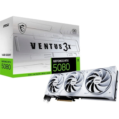 NVIDIA MSI GeForce RTX 5080 VENTUS 3X OC WHITE V531-062R