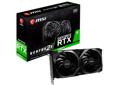 NVIDIA MSI Geforce RTX 3060 Ti VENTUS 2X OC BV Graphics Card Black