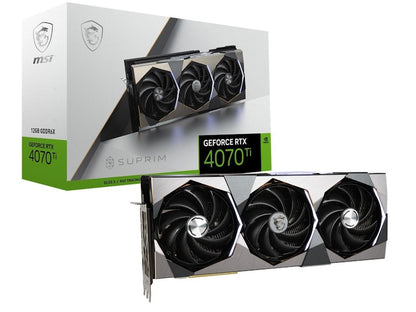 NVIDIA MSI Suprim GeForce RTX 4070 Ti SUPRIM 12G Graphics Card